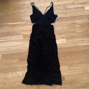 NWT Black Topshop Midi Dress